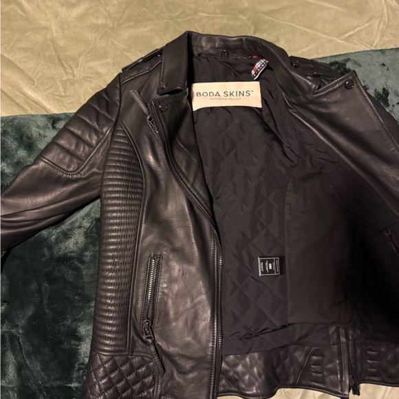 Genuine leather European  Moto jacket - Picture 3 of 4
